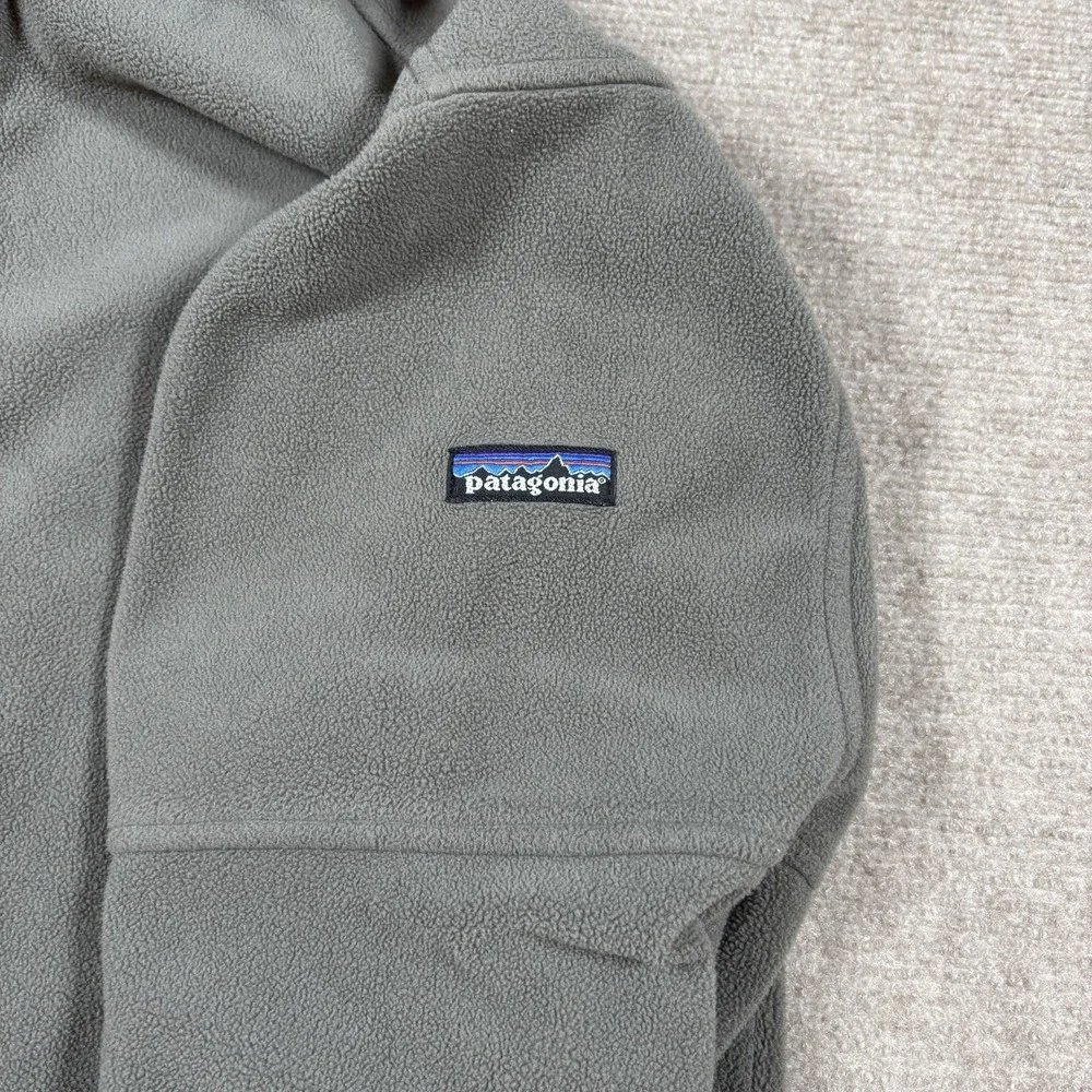 VTG Y2K Patagonia Synchilla Gray 1/4 Zip Pullover Fleece Sweater Men Sz M EUC
